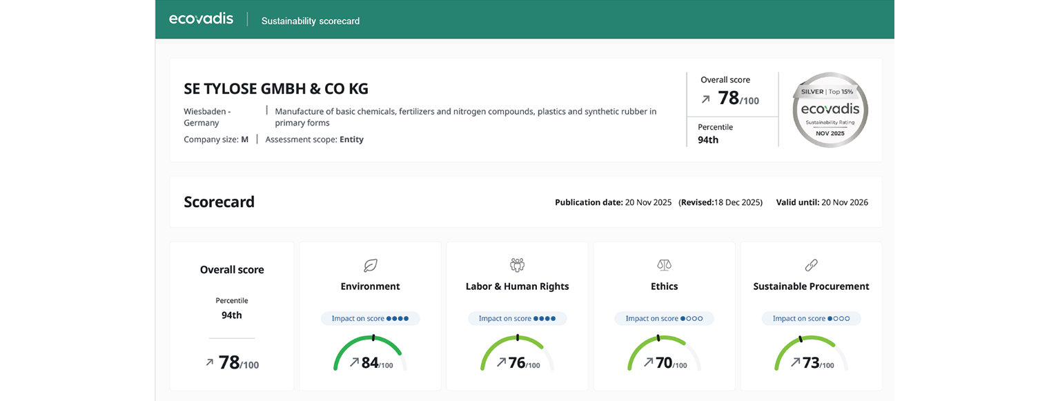 EcoVadis scorecard 2025 en